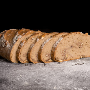 Walnusskernbrot Aufgeschnitten Scheiben